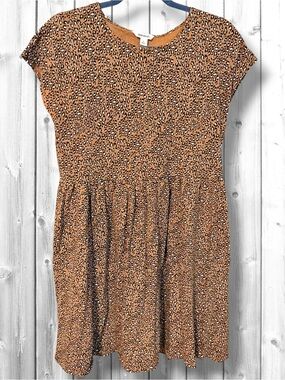 🌼Goodthreads Brown Leopard Print Mini Dress